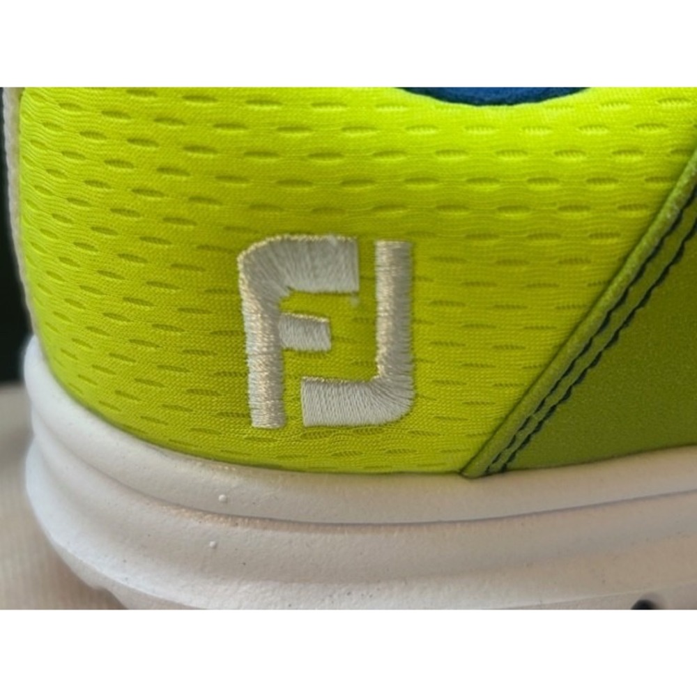 FootJoy Girls Junior Spikeless Golf Shoes Lime/Sapphire‎ NIB (48208) - Size 5M - Picture 9 of 13